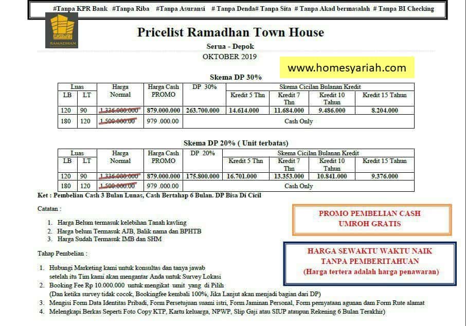 www.homesyariah.com-ramadhan-townhouse-serua-depok-ciputat-price-list-new-6